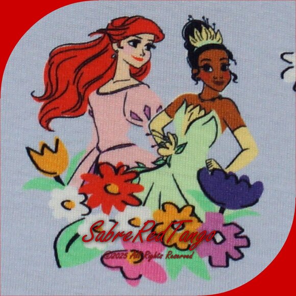 NWT Hanna Andersson Disney Princess Organic Short Johns Pajamas Multi 120 6 7 - Picture 3 of 7